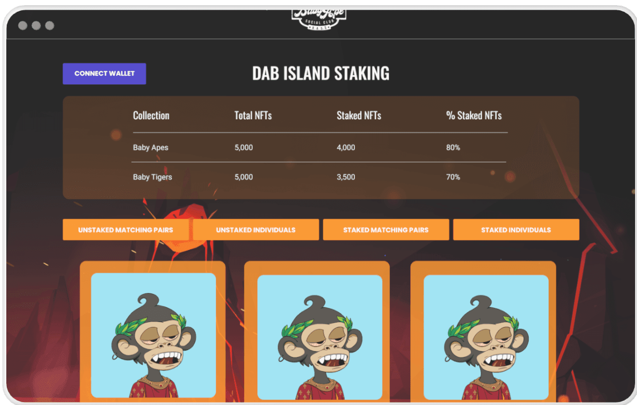 DAB Island Staking